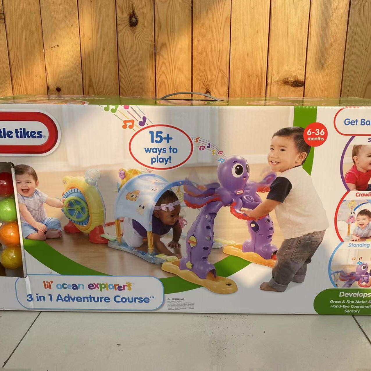 特价littletikes小泰克3合1探索乐园婴儿学爬行音乐宝宝引导玩具