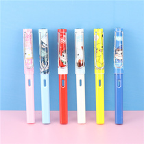 Cartoon Cute Fountain Pen Suit Blue Replaceable Ink Sack Elementary School Students Do Homework Practice Calligraphy Signature Pen Stationery