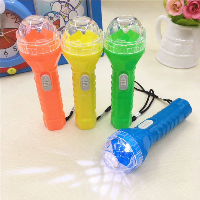 Pupils Mini Flashlight Night Cartoon Cute Little Flashlight Children Luminous Toys Gift Glowing Searchlight
