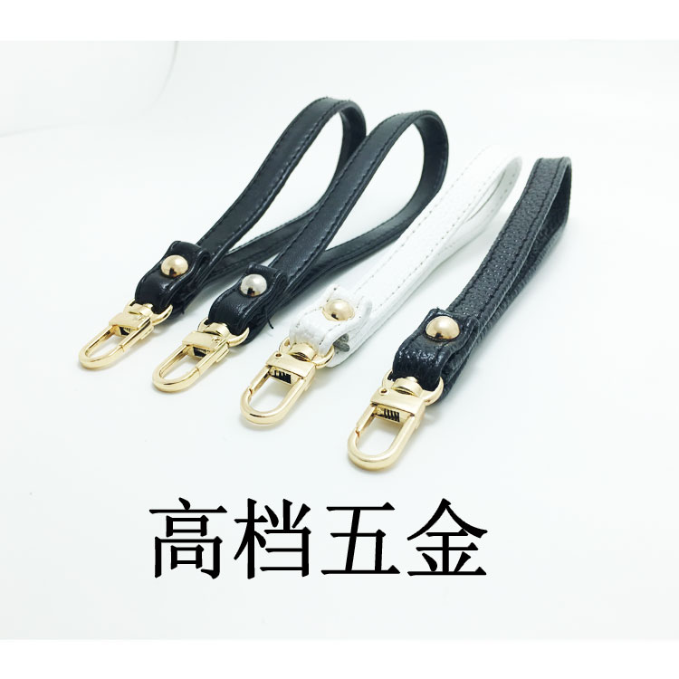 Túi da với vòng tay túi xách có tay nắm lấy túi ly hợp có cổ tay với dây đeo tay có dây đeo ví nữ - Vòng đeo tay Clasp vòng tay trơn vàng 18k
