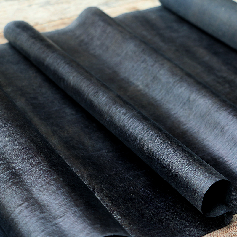 Leaning on the mountain People's Dong Bang cloth Egg Cloth Black Cloth Hand Woven Earth Cloth Coarse Cloth Pure Cotton Chugging Plant Dyed Grass Wood Dyeing & Dyeing & Dong Ethnic Group