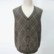 Áo len nam trung niên và cao tuổi mùa thu và mùa đông dày áo len nam cổ chữ V cha Lingge mặc áo len len áo len cashmere - Cardigan