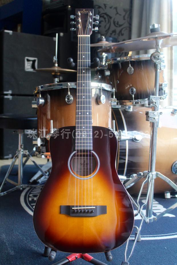 Sigma Sigma TT-12E /TT-12E-SB Cloud cedar veneer electric box travel guitar 34 inch