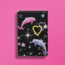 American retro Y2k Handbook Love Bean Collage Gomb Newjeans Star Dolphin Collection Page Sweet Ya