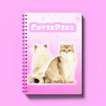 American retro Earth cool Millennium Dream y2k steam wave girl heart dog decoration coil notebook stationery