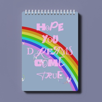 American Renaissance Original Korean Rainbow Stationery Schedule Platform Card Diary Deposit Collage Ledger