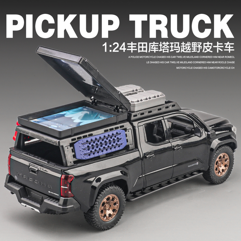 Toyota Tacoma Pickup Truck Alloy Model Modified Off-Road Vehicle Simulation Car Model Boy Toy Car Genuine Toyota Tacoma Pickup Truck Alloy Model Modified Off-Road Vehicle Simulation Car Model Boy Toy Car Genuine