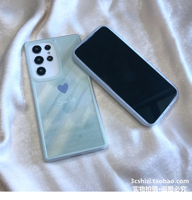 Smile Girls Gradient Blue S22, S22 Plus, S22 Ultra, A13 5G, A23 5G, A33 5G, A53 5G, A73 5G Samsung Phone Case