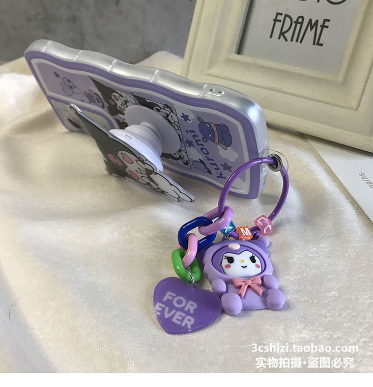 Kuromi Girls Easy Grip Silicone TPU S23, S23 Plus, S23 Ultra, S22, S22 Plus, S22 Ultra, S21, S21 Plus, S21 Ultra Samsung