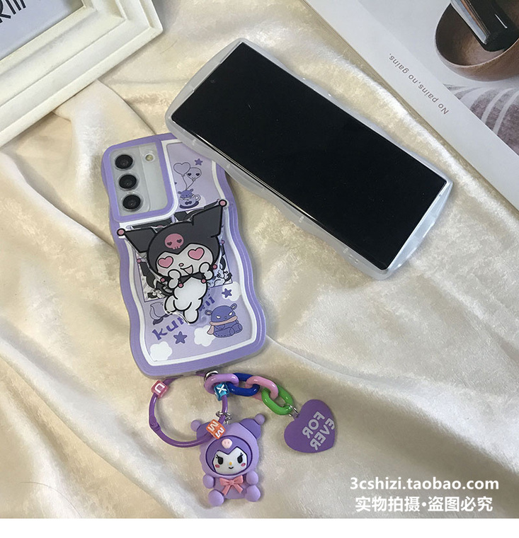Kuromi Girls Easy Grip Silicone TPU S23, S23 Plus, S23 Ultra, S22, S22 Plus, S22 Ultra, S21, S21 Plus, S21 Ultra Samsung