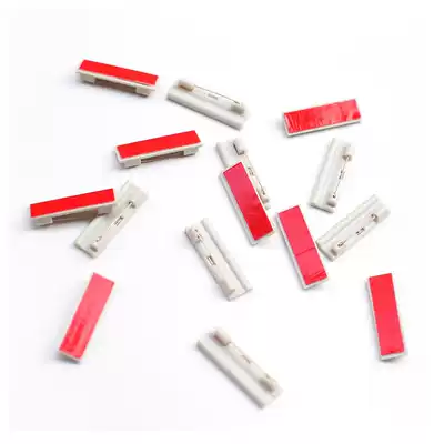 Otaku badge badge badge badge plastic with glue pin name 40*12mm100 pack