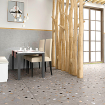 Industrial wind stone terrazzo tile living room balcony brick hot pot shop non-slip floor tile shop cement brick antique brick