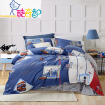 Fuana Childrens Four All-cotton Pure Cotton Cartoon Bed Bedding Linen Quilt for Inn Time