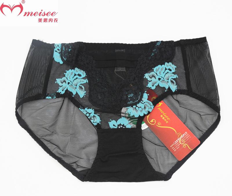 Meis đồ lót truy cập chính hãng áo ngực FA0053 0054 với giữa eo góc phẳng sexy lưới womens quần lót D0053.