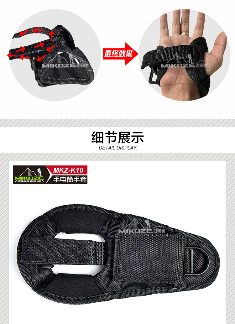 Bộ đèn pin lặn đặc biệt Chất lượng cao khung GoPro không thấm nước găng tay cố định đa năng Bộ đèn chiếu sáng ngoài trời đa năng đèn pin đội đầu cao cấp