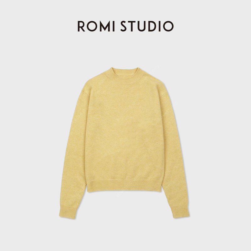 Romi Studio “Winter Bright” Fine Merino Soft Pullover Wool Sweater Rwcas67002