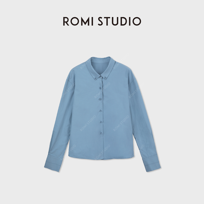 Romi Studio High-Count Combed Cotton Dry and Smooth Button-Down Shirt Rwdss61801