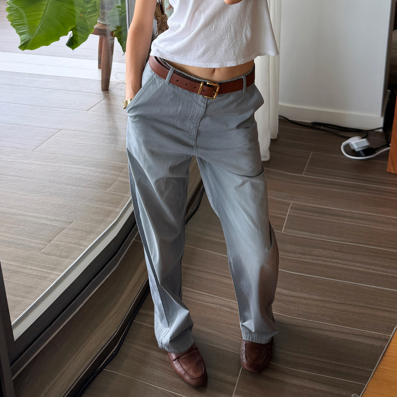 Romi Studio Twill Cotton Crisp and Structured Vintage Fog Gray Straight-Leg Jeans Rwdaxy4735 Romi Studio Twill Cotton Crisp and Structured Vintage Fog Gray Straight-Leg Jeans Rwdaxy4735