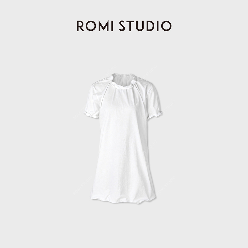 Romi Studio Twisted Dress, All-Cotton Soft and Waxy Aluminum Wire-Edged Waist-Cinching Dress Rwdrlx3903 Romi Studio Twisted Dress, All-Cotton Soft and Waxy Aluminum Wire-Edged Waist-Cinching Dress Rwdrlx3903