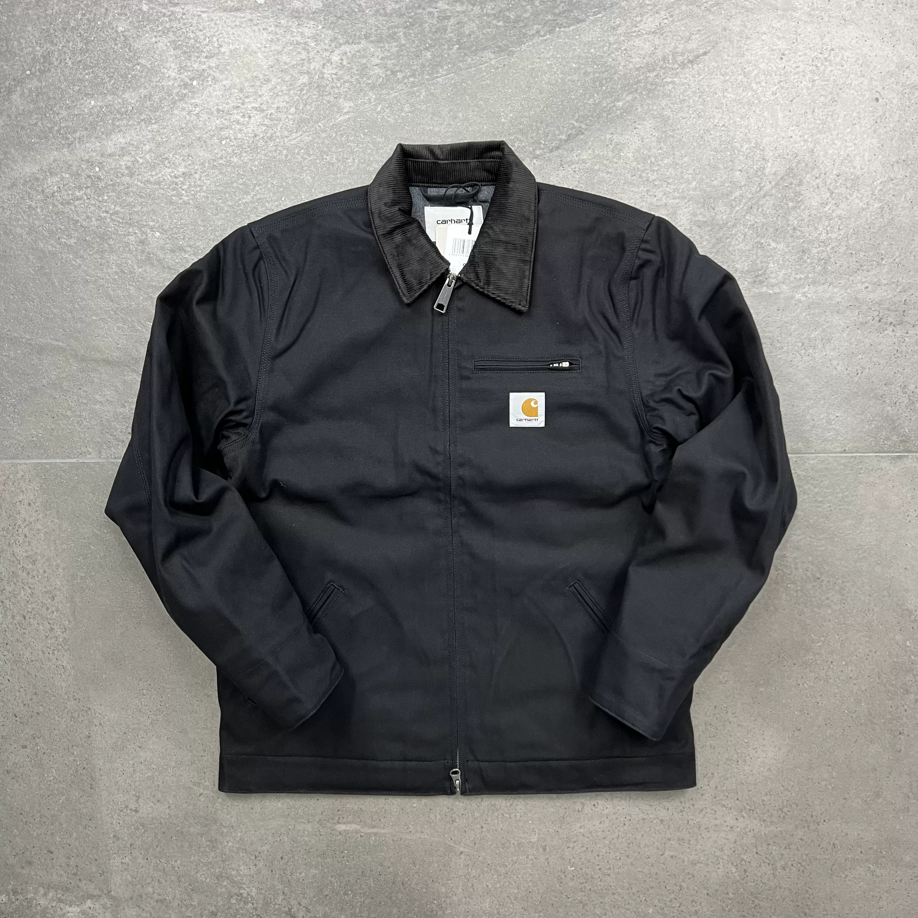 Джекет Carhartt Detroit с эффектом состаренной ткани, синяя камуфляжно-песочная стирка, стильная куртка на все сезоны для мужчин и женщин