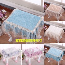Long stool cover square stool cover square stool seat cushion non-slip European long stool cover dressing table
