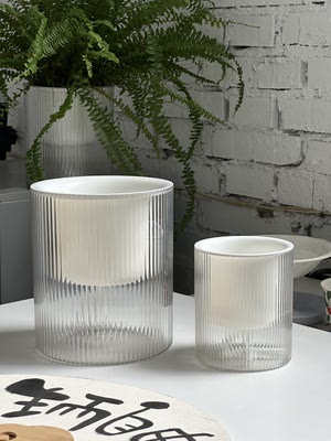 Dear green plant hydroponic special flowerpot for lazy people, automatic water-absorbing green plant desktop plastic resin flowerpot