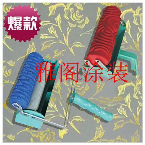 New 7 inch rose wallpaper paint printing roller brush paint printing tool pattern brush wall artifact knurling mold