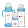 (3pcs)Newborn baby wide mouth standard caliber glass anti-flatulence bottle Juice small bottle