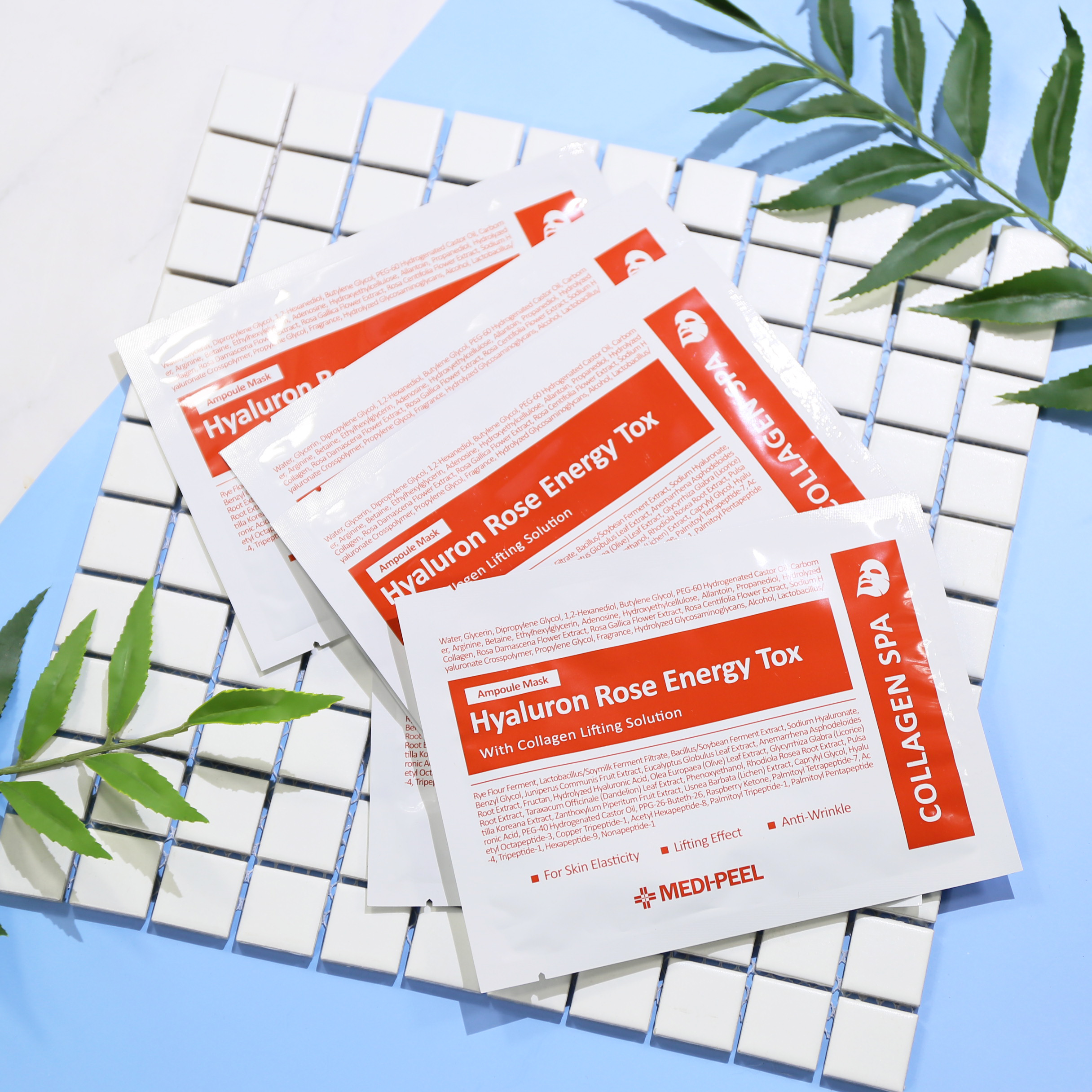 MEDI-PEEL Metifi Rose Ampor Essence Mask Moisturizing Patch Light Spot Anti-wrinkle 10 Pieces