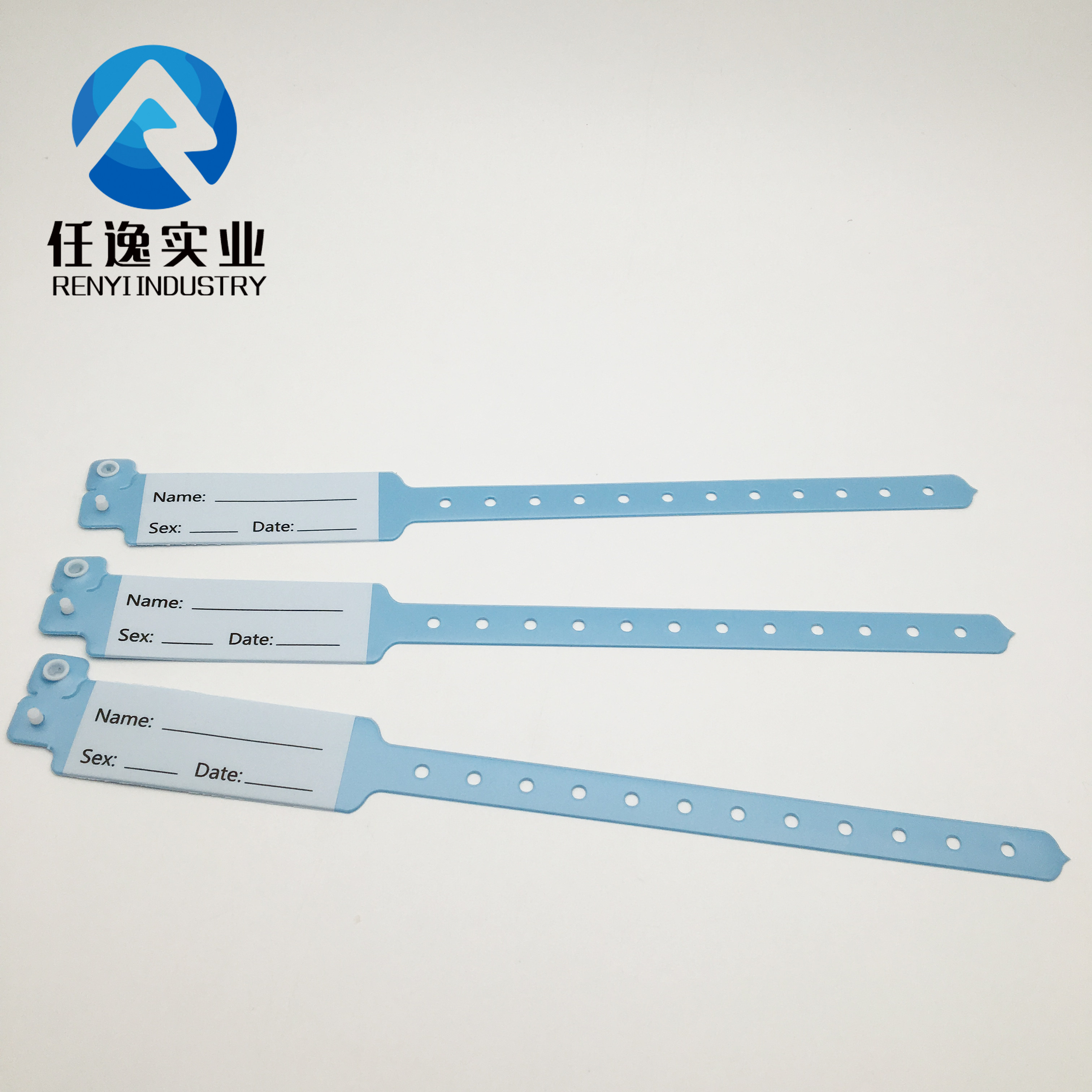 Disposable Hospital Patient Medical PVC Plastic Writable Identity Recognition Waterproof Wrist Bracelet