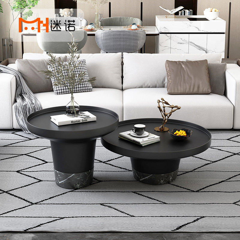 Nordic Designer Tea Table Light Lavish Round Marble Minima Modern Creative Side Few Corner a few small family Coffee tables