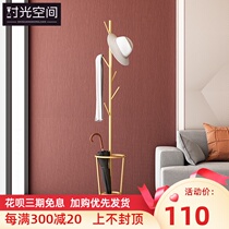 Coat rack Floor-to-ceiling creative hanger Bedroom corner clothes rack Nordic household hanger Multi-function hanging bag rack