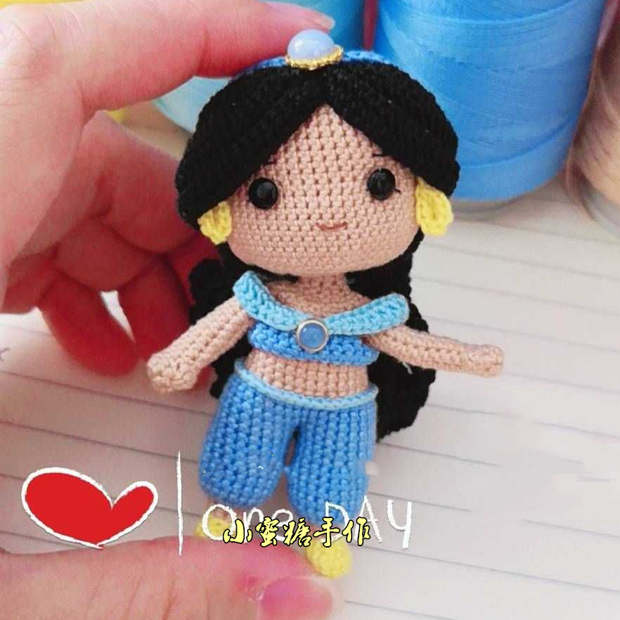Handmade DIY crochet wool doll 179 princess Chinese electronic illustration tutorial cute doll doll model