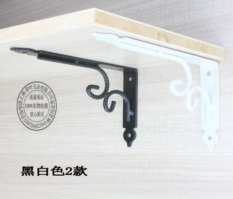 Dày tam giác khung khung kệ kệ nghệ thuật mô hình cuốn sách hoa giữ sắt rèn đồng cố định treo - Kệ