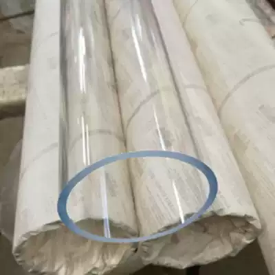 High transparent plexiglass tube Acrylic tube Transparent pc tube thread custom processing Punching engraving