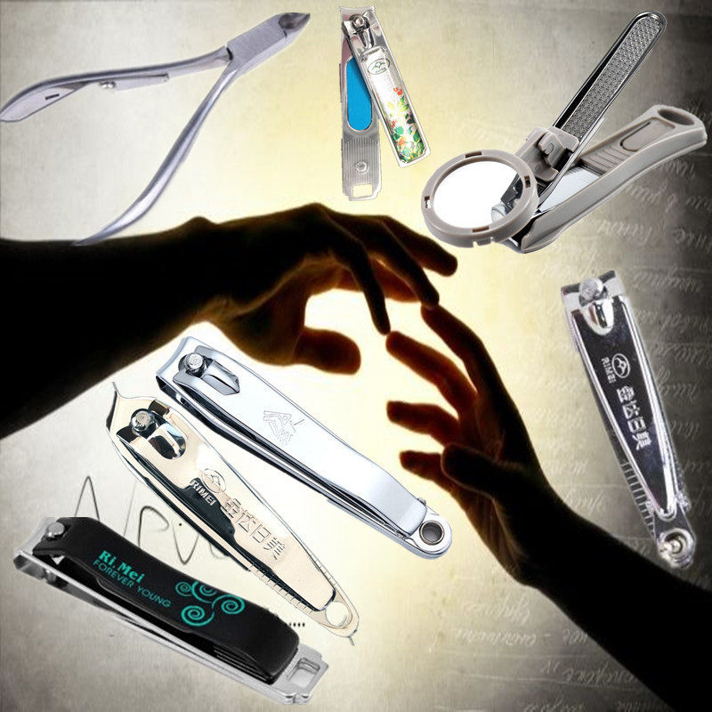 Nails cut baby old man large and small nail clamp cut thick toenails cut and pixel artifacts embedded single woman