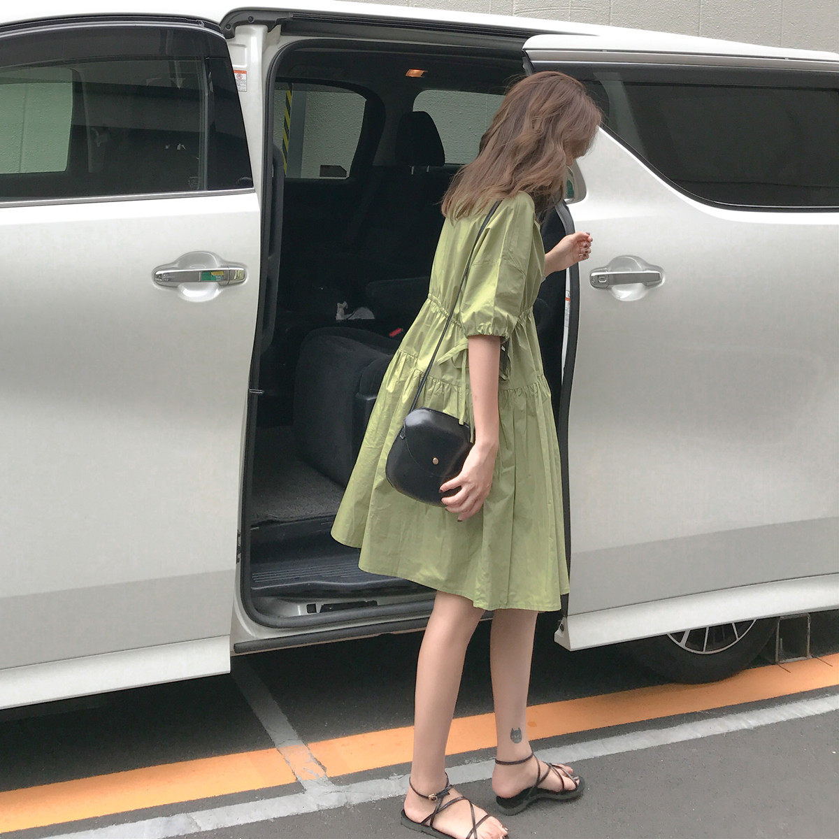 Pregnant women dress summer dress pregnant mom summer new large-size relaxed summer mom small summer dress