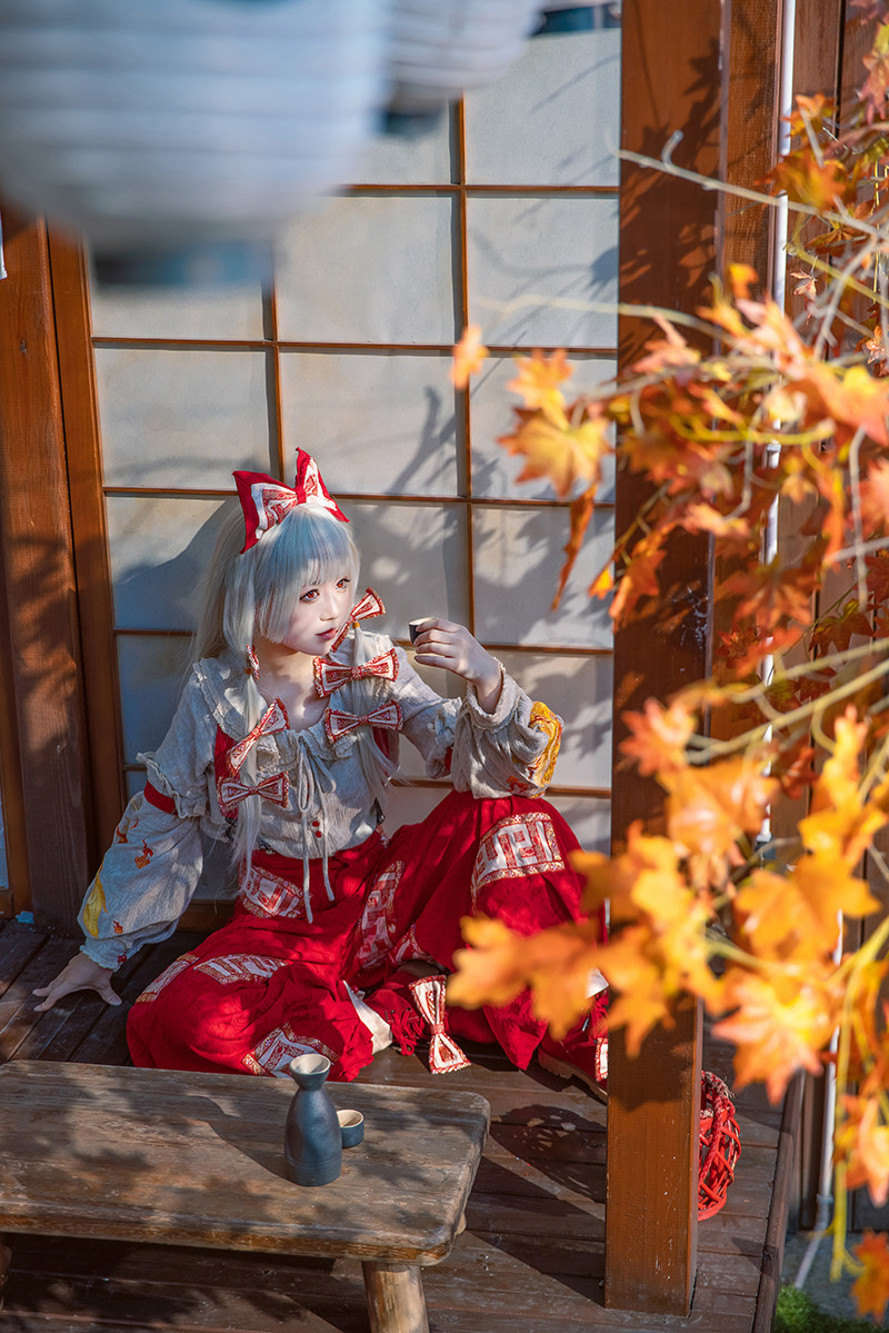 Um·優覓{現貨&尾款}【森森仙】藤原妹紅cos東方Project二設原創