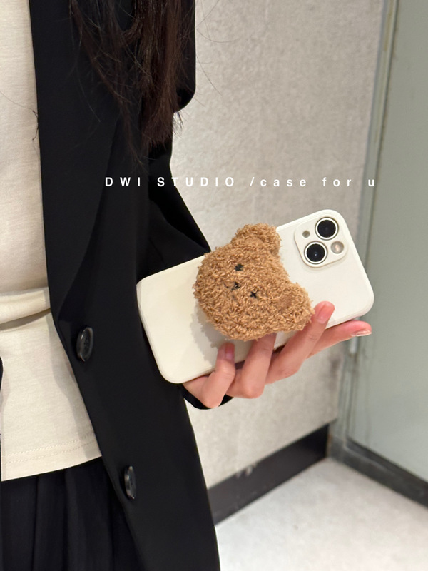 Dwi Studio Simple Early Autumn Plush Teddy Bear Milk White Silicone Phone Case 17Promax/14 Suitable for Apple 14Pro/15Promax Stand Case New Model 16Pro Full Coverage 18Promax Dwi Studio Simple Early Autumn Plush Teddy Bear Milk White Silicone Phone Case 17Promax/14 Suitable for Apple 14Pro/15Promax Stand Case New Model 16Pro Full Coverage 18Promax