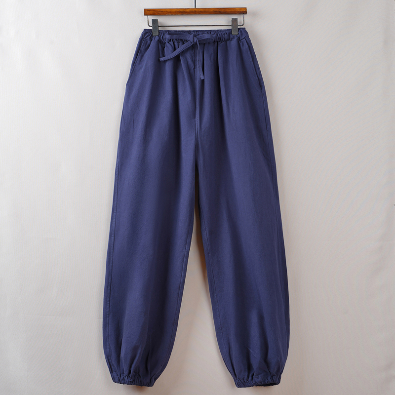 Linen Loose-Fitting Jogger Pants for Middle-Aged and Elderly People, Spring and Autumn, Mid-High Elastic Waist, Lantern Pants, Chinese Style Cotton-Linen Tang Suit Pants Linen Loose-Fitting Jogger Pants for Middle-Aged and Elderly People, Spring and Autumn, Mid-High Elastic Waist, Lantern Pants, Chinese Style Cotton-Linen Tang Suit Pants