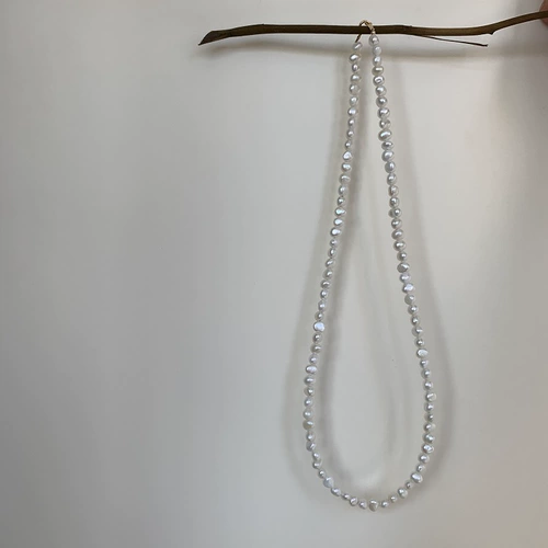 [Weibu Clear Clearance] Супер сказочное сереброе серебро Редкое холодное холодное ярочное жемчужное ожерелье INS RETRO NICHE