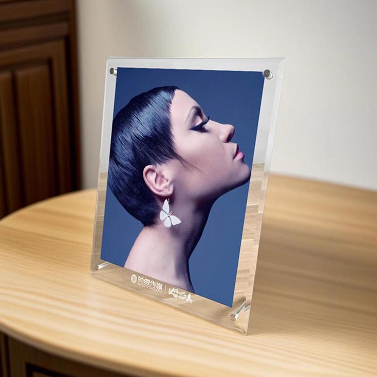 Thickened Acrylic Screw-Mounted Crystal Photo Frame Stand 678inch 10inch a 416inch Wall-Mounted Business License Frame