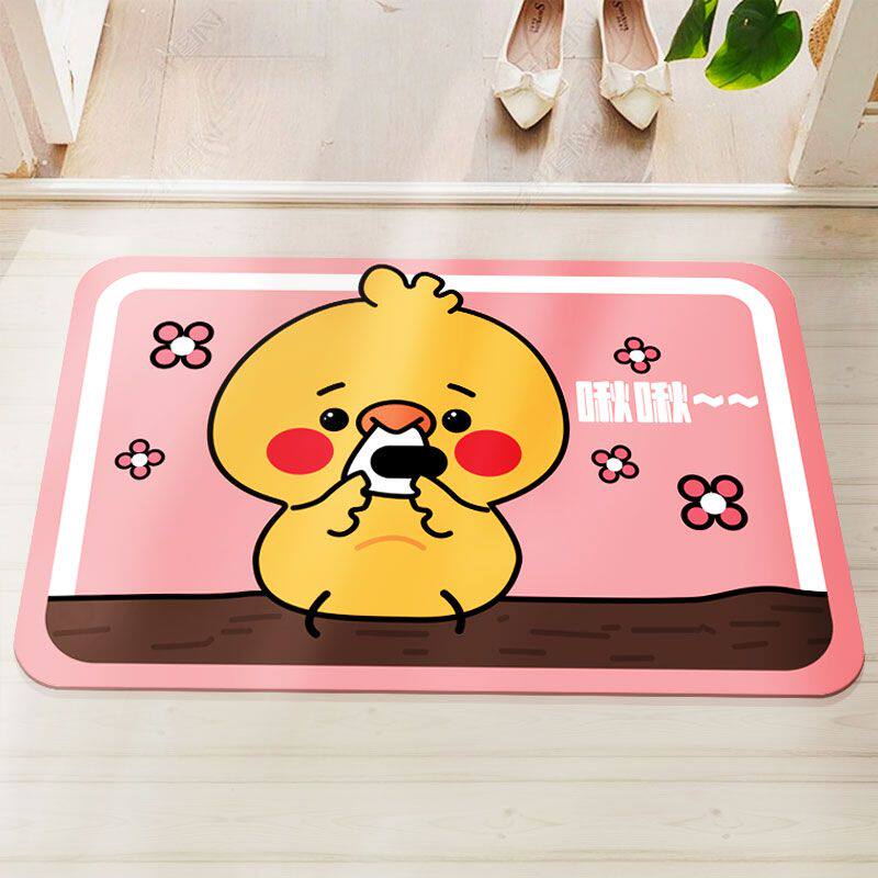 Home Cartoon Ground Mat in door cushions Bathroom Toilet Anti Slip Bedroom Kitchen absorbent into the doorway carpet-Taobao