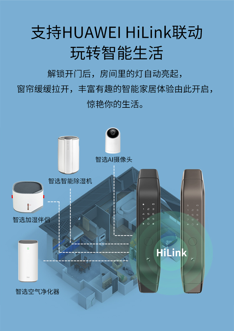 德施曼 Q3H 全自动智能指纹锁 图3