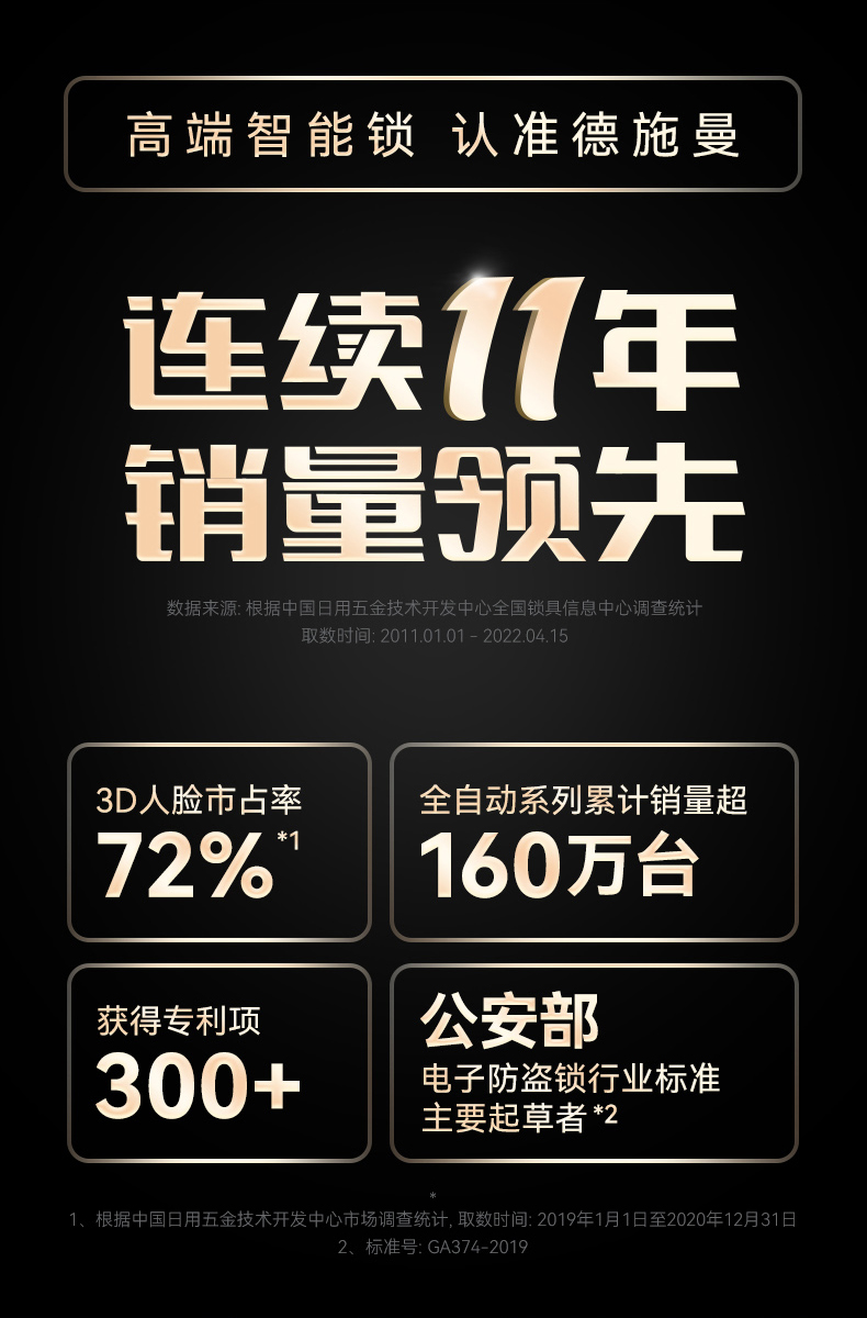 德施曼 Q5S 全自动指静脉智能锁 非指纹锁 图3