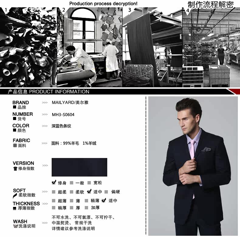 Costume homme MAILYARD en laine pour automne - Ref 1565749 Image 19