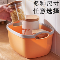 Desktop sundries storage basket toy snacks Plastic Cosmetics storage box Bathroom Kitchen finishing storage small box
