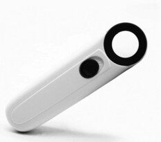 Magnifier handheld high-definition dual LED lamp magnifying glass franchise car host board chip