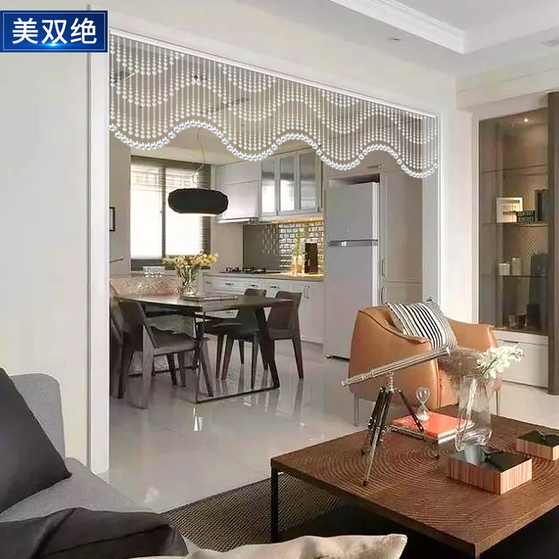 Crystal Bead Curtain New Style Crystal Curtain Living Room Partition Curtain Entrance Kitchen Dining Room Balcony Doorway Beam Decorative Curtain Crystal Bead Curtain New Style Crystal Curtain Living Room Partition Curtain Entrance Kitchen Dining Room Balcony Doorway Beam Decorative Curtain