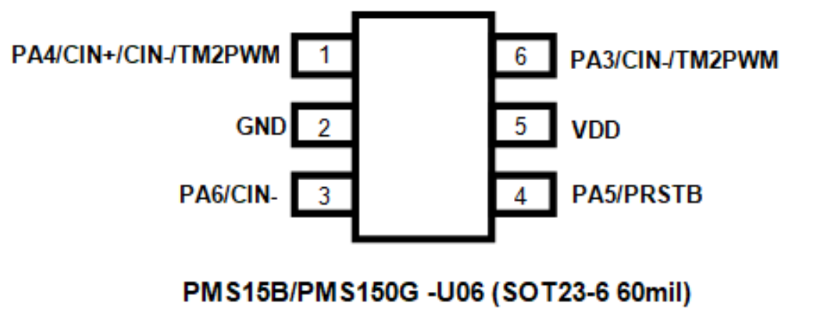 PMS150G SOP8 Тайвань должна заменить девять Qi NY8A051F